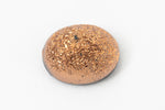 Vintage 8mm x 10mm Textured Copper High Dome Oval Cabochon #XS12-A
