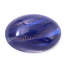 Vintage 10mm x 13mm Dark Blue Oval Cabochon XS12-E Lg
