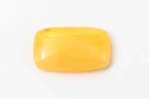 Vintage 9mm x 15.5mm Light Yellow Rectangle Cabochon #XS12-H