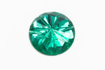 Vintage 15mm Emerald Seven Petal Cabochon #XS120-F