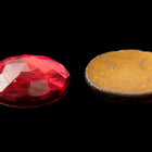 Vintage 13mm Fuchsia Faceted Round Fancy Stone #XS120-G