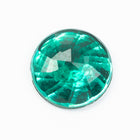 Vintage 13mm Blue Zircon Faceted Round Fancy Stone #XS120-H