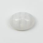 Vintage 6mm x 8mm White Stripe Oval Cabochon #XS121-G-1