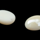 Vintage 6mm x 8mm Luster White Oval Cabochon #XS122-A