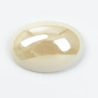 Vintage 10mm x 14mm Luster White Oval Cabochon #XS122-B
