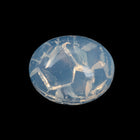 Vintage 8mm x 10mm Opal White Crackle Oval Cabochon #XS124-A