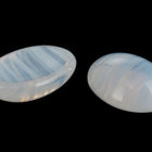 Vintage 10mm x 14mm Opal White Stripe Oval Cabochon #XS124-B