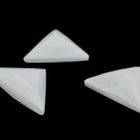 Vintage 12mm x 13.5mm White Triangle Cabochon #XS124-E