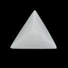 Vintage 12mm x 13.5mm White Triangle Cabochon #XS124-E