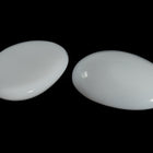 Vintage 13mm x 18mm White Oval Cabochon #XS125-C