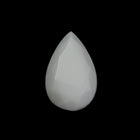 Vintage 8mm x 13mm White Faceted Teardrop Cabochon #XS125-E-1