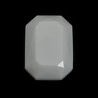 Vintage 10mm x 14mm White Faceted Octagon Cabochon #XS125-E-2