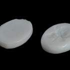 Vintage 13mm x 18mm White Rose Intaglio Oval Cabochon #XS125-F-Sm