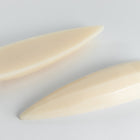 Vintage 14.5mm x 50.5mm Cream Faceted Long Teardrop Cabochon #XS126-D