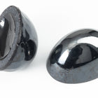 Vintage 13mm x 18mm Hematite High Dome Oval Cabochon #XS127-C
