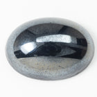 Vintage 13mm x 18mm Hematite Oval Cabochon #XS127-D