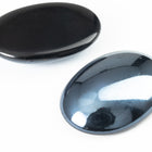 Vintage 18mm x 25mm Hematite Oval Cabochon #XS128-E