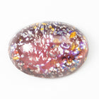 Vintage 13mm x 18mm Amethyst/Yellow/Silver Foil Oval Cabochon #XS129-C
