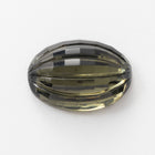 Vintage 10mm x 14mm Black Diamond Ribbed Oval Cabochon #XS13-D