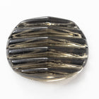 Vintage 18mm x 23mm Ribbed Gray Rounded Rectangle Cabochon #XS13-F