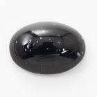 Vintage 13mm x 18mm Silver Flecked Jet Oval Cabochon #XS13-H