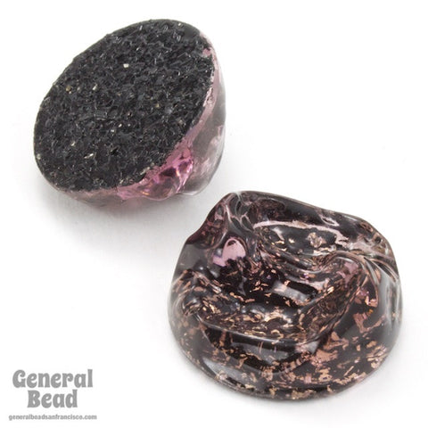 25mm Round Light Purple Topological Cabochon #XS138-D-General Bead