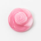 Vintage 14mm Pink Round Flower Cabochon #XS14-I