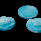 Vintage 18mm Sky Blue Round Flower Cabochon #XS14-K