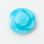 Vintage 18mm Sky Blue Round Flower Cabochon #XS14-K