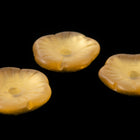 11.5mm Matte Honey Vintage Glass Flower Bead (2 Pcs) #XS15-B