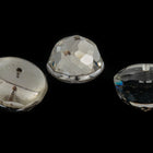 Vintage 16mm Round Clear Faceted Fancy Stone #XS15-H