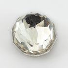 Vintage 16mm Round Clear Faceted Fancy Stone #XS15-H