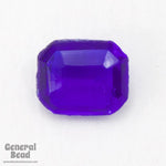 8mm x 10mm Transparent Cobalt Octagon Doublet (4 Pcs) #XS169-F-General Bead