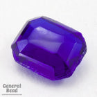 8mm x 10mm Transparent Cobalt Octagon Doublet (4 Pcs) #XS169-F-General Bead