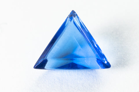 Vintage 12mm Sapphire Faceted Triangle Fancy Stone #XS171-D-Lg