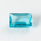 Vintage 4mm x 6mm Transparent Aqua Rectangle Fancy Stone #XS171-F