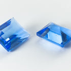 Vintage 8mm x 10mm Transparent Sapphire Rectangle Fancy Stone #XS171-H