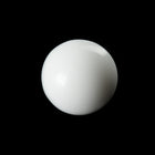 Vintage 6.5mm Opaque White Round Point Back Cabochon (2 Pcs) #XS172-C
