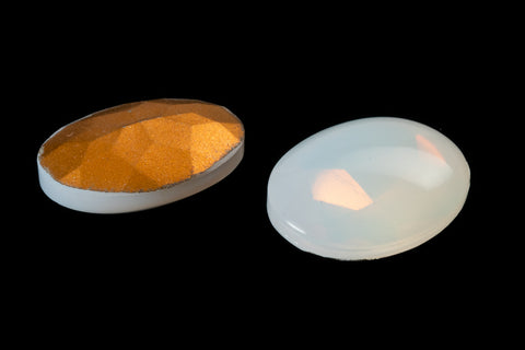 Vintage 13mm x 18mm Opal White Oval Cabochon #XS172-H