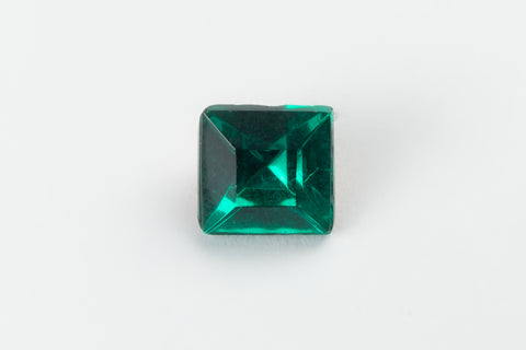 Vintage 6mm Emerald Square Point Back Fancy Stone #XS175-A