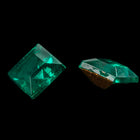 Vintage 6mm Emerald Square Point Back Fancy Stone #XS175-A
