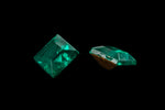 Vintage 6mm Emerald Square Point Back Fancy Stone #XS175-A