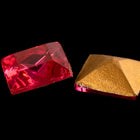 Vintage 10mm Fuchsia Square Point Back Fancy Stone #XS175-B