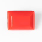 Vintage 13mm x 18mm Opaque Red Rectangle Point Back Fancy Stone #XS175-F
