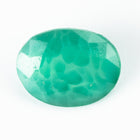 Vintage 8mm x 10.5mm Mottled Green Oval Fancy Stone #XS177-C