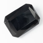 Vintage 22mm x 30mm Black Octagon Fancy Stone #XS179-D