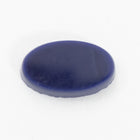 Vintage 6mm x 10mm Dark Blue Table Cut Oval Cabochon (2 Pcs) #XS18-A-2