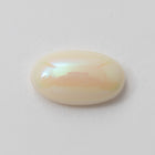 Vintage 6mm x 9.5mm Cream AB Oval Cabochon (2 Pcs) #XS18-B-1