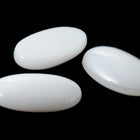 Vintage 6mm x 9.5mm White Oval Cabochon (2 Pcs) #XS18-B-4