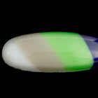 Vintage 10mm x 26mm Gray/Green/Blue Stripe Oval Cabochon #XS18-G-2